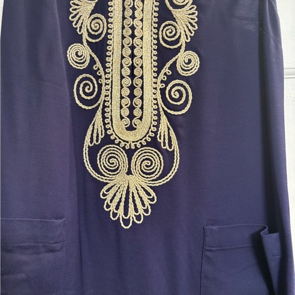 Lilly Pulitzer Navy and Gold Dress size‎ 4 - Picture 8 of 14